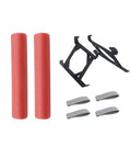 Water Landing Gear For DJI Mini 5 Pro Floating Skid Buoyancy Rod Kit Drone parts including red rods, black stands, and clips