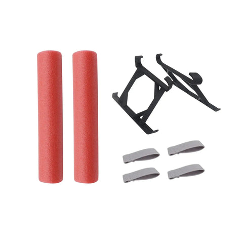 Water Landing Gear For DJI Mini 5 Pro Floating Skid Buoyancy Rod Kit Drone parts including red rods, black stands, and clips