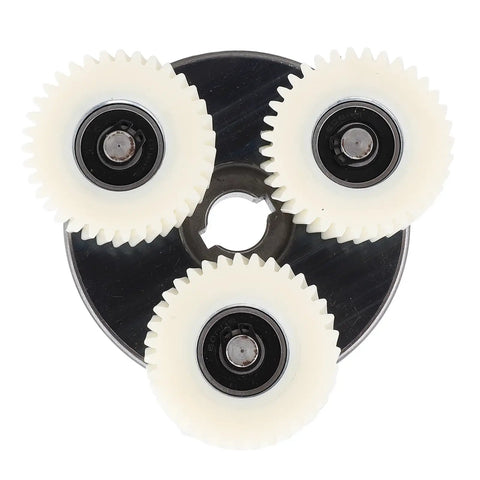 Electric Motor Gear Clutch Kit With 36T Planetary Nylon Gears And 88mm Clutch, top view showing nylon gears and clutch arrangement