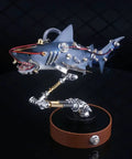 Steampunk Mutant Shark Metal Model Kit With 217 Pieces 3D DIY Puzzle Built in Brass Copper Alloy Fully Articulated Fins Display