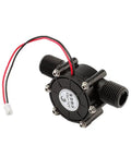 Front view of Portable Micro Hydro Water Generator For 12V DC Charging And 10W Powering Tools And LED Lights Off Grid Outdoor Power Turbine