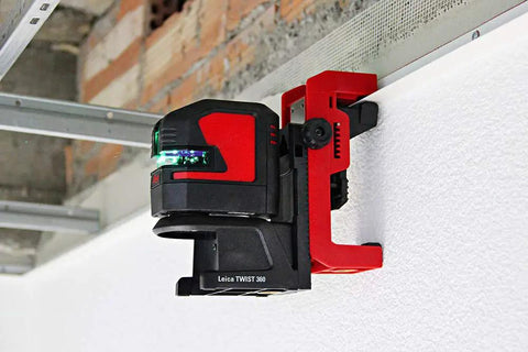 Built Tough Green Beam Cross Line Level With Razor Sharp Point Laser and Reliable Long Haul Battery Life for fast wall layouts.