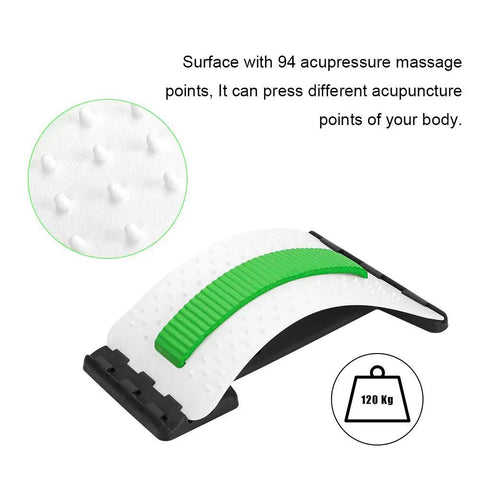 Get That Bad Back Feeling Gone With Emoly Back Stretcher Device For Upper And Lower Pain Relief Plus Lumbar Support Posture Corrector For Office Chair Slay Your Sciatica And Muscle Tension In Minutes Daily, featuring acupressure points and ergonomic design.