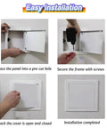 Rugged Drywall Access Panel Inspection Hatch For Suspended Ceilings Heavy Duty Galvanized Steel Body Rust Proof Coating installation steps