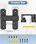 90 And 180 Degree Sliding Barn Door Lock Adjustable Zinc Alloy Security Latch dimensions and screws