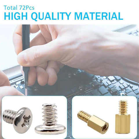Heavy Duty M2 Standoff And Screw Kit Compatible With Asus Gigabyte Asrock Msi Motherboards For Nvme Sata Hdd PC Cases Fans Psu Build Upgrades Gonna Last A Lifetime No Sweat Assembly with screws and standoffs in use.
