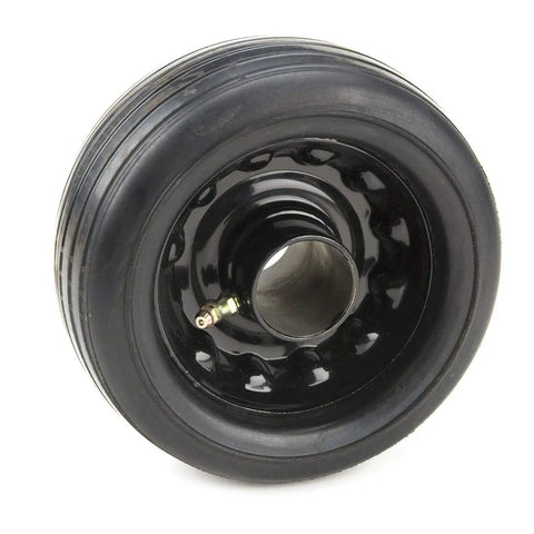 Mower Roller Kit With Semi-Pneumatic Anti-Scalp Roller And Vertical Roller For Left-Hand Corner Trimming On 61-Inch And 72-Inch Decks