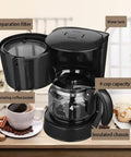 Premium Slick Bean To Cup Coffee Maker Featuring Built In Burr Grinder And Stainless Steel Milk Frother For Bangin Brews Keep Warm Function Easy Clean Anti Clog Design With Food Grade Build, showing water tank and filter.