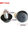Adjustable Leveling Feet For Furniture M6 10-17mm And M8 10-20mm Height, Dope Build With Durable PP Plastic And Galvanized Iron Screws, DIY Friendly Pack Options 4 8 10 20 30 Or 50 Pieces, M8 11mm foot shown