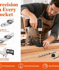 Anu Limen 9mm Round Shank Twist Step Drill Bit Set For Pocket Hole Jig Guide Kit With Wrench For Quick Wood Joinery And Furniture Making Projects That Get The Job Done Right, drilling wood