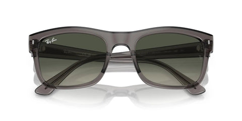 Low Bridge Fit Sunglasses Opal Dark Grey Frame With Grey Gradient Lenses 56 mm UV Protection For High Cheekbones And Low Nose Bridges Dope Everyday Style, front view with dark gradient lenses.