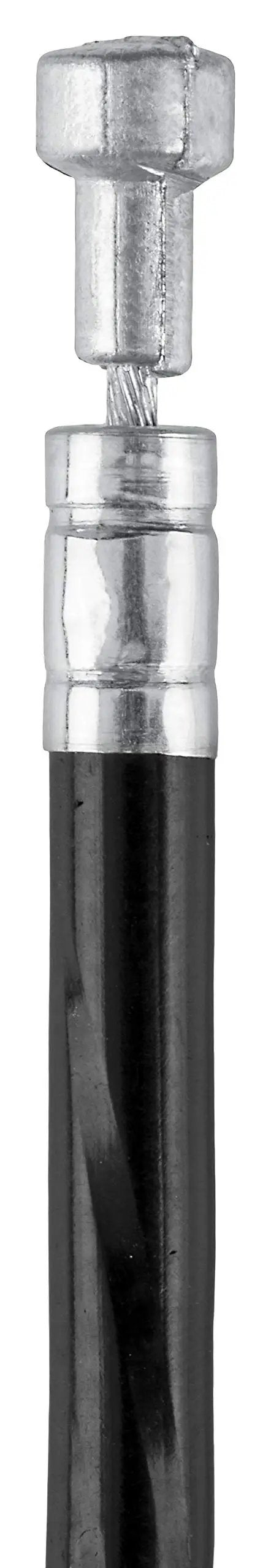 Close-up of Bike Cable Tune Up Kit With Replacement Brake And Derailleur Cables, DIY Shifting And Braking Upgrade, Black cable