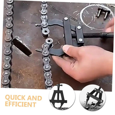 Hella Durable Motorcycle Chain Tensioner Tool Adjustable Chain Tightener For S Chain used on bike chain for quick adjustments.