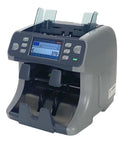 Smooth Sailing Cash Counting Machine With Real Deal Bill Sorting And Straight Up Front Load Design For Mainstream Shops and Home Bosses Enjoy No Sweat Daily Handling And Legit Fast Tally Through Digital Displays, front view with display and bill slots.