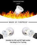 2 Pack Light Socket To Outlet Adapter Converts E26 Light Socket Into 3 Prong Outlet Compatible With 2 Prong Polarized, fireproof adapter.