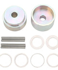 Heavy Duty Coin Ring Puncher Spacer Set Includes Six Precision Gauge Washers For Dead On Hole Sizing And No Sweat Do It Yourself Jewelry Making Projects with washers and steel rods.