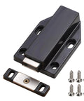 Grab These Slay Touch Activated Cabinet Door Catches With Secure 4 Point Fastening. Durable Abs Steel Build For Kitchens And Baths Ensures Invisible Smooth Shaking Proof Performance Today! - black latch with screws