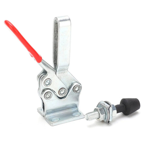 Horizontal Welding Toggle Clamp HT 225D, Cold Rolled Steel Plate With PVC Handle, 227 Kg Holding Capacity, Arrow Storage Case Hand Tool For Welding Assembly, Luggage Clamshell Locking, Built Tough And Easy To Use.