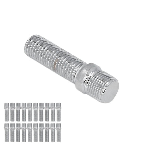 POCREATION Heat Treated Steel Wheel Stud Conversion Kit for S4 X3 X5 Garage Hacks 20 Piece Set With 32mm Shank And 50mm Length Precision Thread Design For Quick Wheel Changes, single stud and 20-piece set