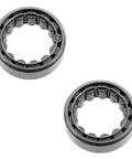 Rear Wheel Bearing Set For GM Dodge Ford Jeep With 8.75 Ring Gear Dual Bearing Kit Includes Rear Driver Side And Rear Passenger Side Bearings Heavy Duty Replacement For Reliable Performance In Trucks And SUVs, image of two circular bearings.