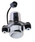 Solarhome brake booster vacuum pump with chrome front cap, black body, and electrical connector