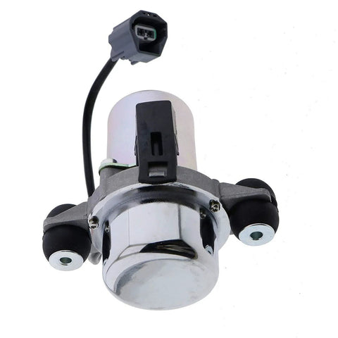 Solarhome brake booster vacuum pump with chrome front cap, black body, and electrical connector
