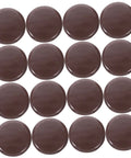 Move Heavy Couches Like Butter With These Round Self Adhesive Glide Pads No Sweat Chair Leg Shields, pack of 20 brown pads.