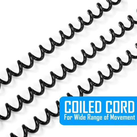 Coiled cord for Adjustable ESD Wrist Strap With Grounding Cord For PC Building And Electronics Repair Anti Static Wrist Band.