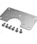 Stainless Steel Hinge Repair Plates Kit For Quick Kitchen Installations And Fixes With 1 Plate and Screws, 90 x 50 mm