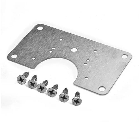 Stainless Steel Hinge Repair Plates Kit For Quick Kitchen Installations And Fixes With 1 Plate and Screws, 90 x 50 mm