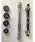 Beefed Up Aluminum Mag Wheel Axles And Bearings Set For 26 Inch 700C And 29 Inch Bikes Front Black Rear Silver Hubs Upgrade Kit