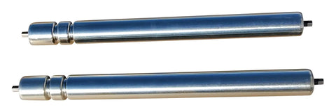 Grooved Conveyor Rollers 2 Pack Workhorse 1.9 Inch Diameter 21 Inch Between Frame Wide Groove Design Heavy Duty Gravity Rollers