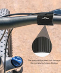 Bike Handlebar Shim Set 1 Pair 25.4 To 31.8 Mm Aluminum Alloy Clamp Spacer Conversion Adapter fitted on bicycle, close-up