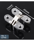Invisible Door Hinge For Hidden Folding Doors And Wooden Doors 180 Degree Cross Mount Flat Dark Low Profile Concealed Hinge