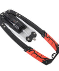 Compact 12V Electric Linear Actuator With 70N Thrust And Slick Silent Operation on a black and red base, showcasing its design and mechanisms.