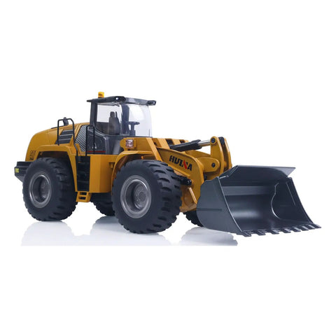 1 To 14 Scale RC Loader With Electric Lifting System, Dope Realistic Lights And Sound, 2 4G 10CH Radio Control, yellow construction model