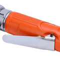 Close-up of the handle and trigger mechanism of the Professional Grade Right Angle Air Die Grinder Running 25000 Rpm.