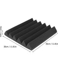 Premium Sound Absorbing Foam Acoustic Panels 12 Pack For Home Studio Recording Room Wall Tile Echo Control Noise Dampening, 30cm x 30cm.