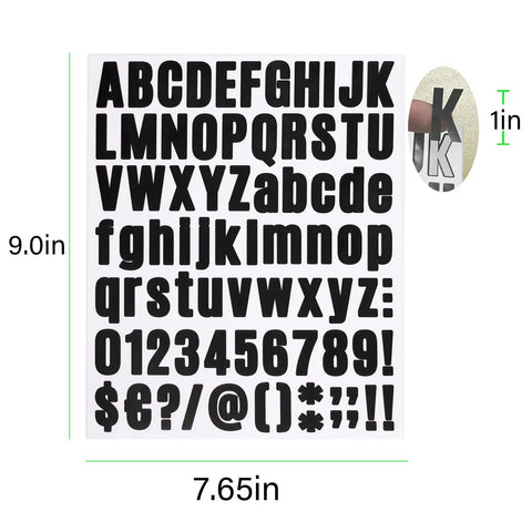 Massive 810 Piece Letter Sticker Set With 10 Sheets Self Adhesive Vinyl Waterproof Alphabet And Number Stickers