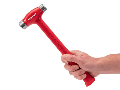26 Oz Flat Steel Face Dead Blow Hammer With Steel Shot Rebound Reduction And Durable Polyurethane Jacket Two Flat Faces For Precise Strikes Built Tough For Pro Jobs Made In USA in hand