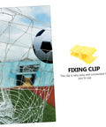 All Weather Game Ready Football Goal Connector Clips Durable Fixing Clips for Dog Training Rings with yellow clip and net