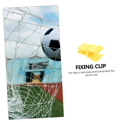 All Weather Game Ready Football Goal Connector Clips Durable Fixing Clips for Dog Training Rings with yellow clip and net