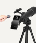 70mm Aperture Telescope With 400mm Focal Length And Smartphone Adapter AZ Mount Multi Coated Optics 18x To 120x Magnification