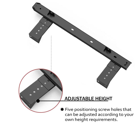 Adjustable Heavy Duty Black Drawer Slides 18 Inch Cabinet Rails with precision glide for custom height installation.