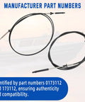 12ft Throttle Shift Remote Control Cables For Outboard Motors Fits Johnson Evinrude OMC BRP 1979 To Present 2 Pack