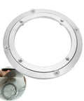 Heavy Duty 360 Degree Round Table Swivel Base Aluminum Alloy Turntable Bearing for Glass Granite or Wood Dining Tables