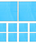 Blue Waterproof Floral Wrapping Paper Foldable 20 Sheets For Bouquets Party Decor And Gift Packaging Durable Plastic Flower Wrap