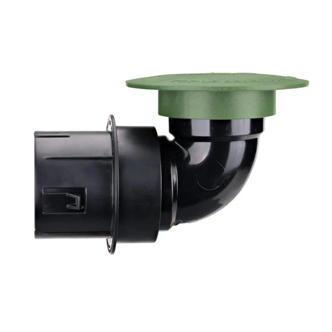 Pop Up Drainage Emitter With Elbow And Adapter For 3 Inch And 4 Inch Drain Pipes Green Plastic Water Release System