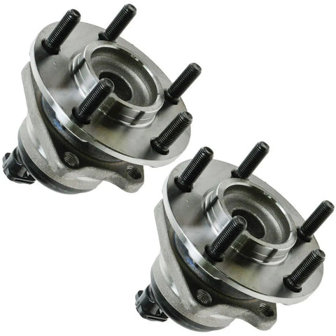 Heavy Duty Rear Wheel Hub And Bearing Assembly Pair For 2001 To 2007 Chrysler Grand Caravan Town And Country With Abs Brake Compatible, close-up view.
