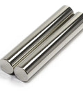Two Monster Strength Neodymium Magnet Bar Cylinders, 1 Inch by 8 Inch, Heavy Duty Rare Earth N45 Rods for magnetic penetration and lifting.